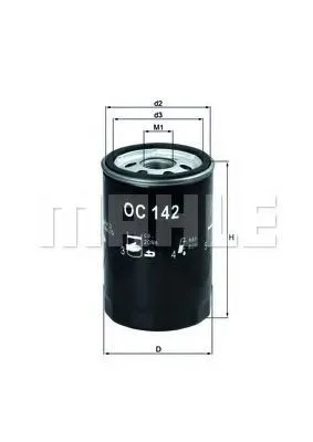 Filtro de aceite OC142 Mahle Original